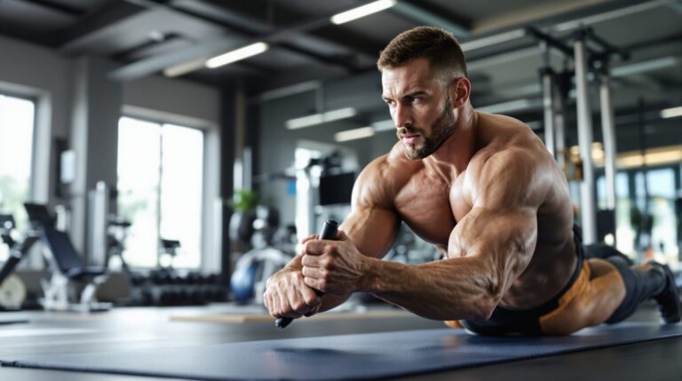 crunch abdos a la poulie