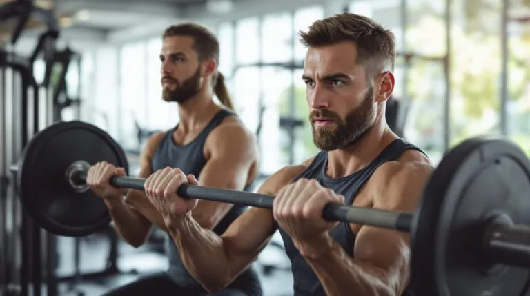 exercice barre curl