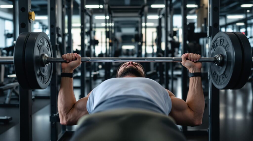 barre developpe couche poids