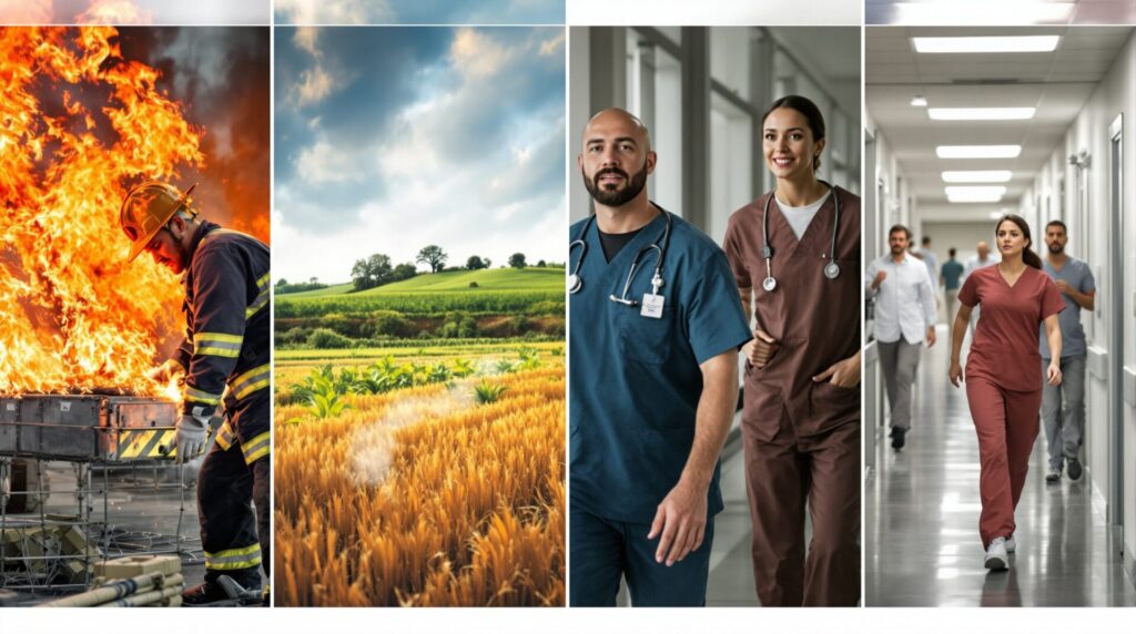 calories dépensées par métier