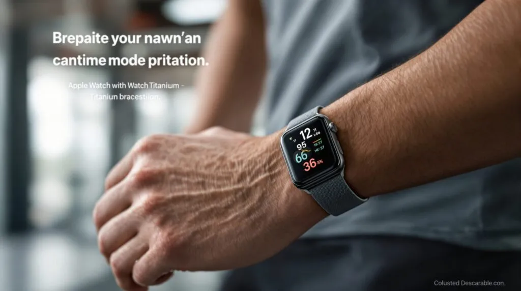 bracelet titane apple watch