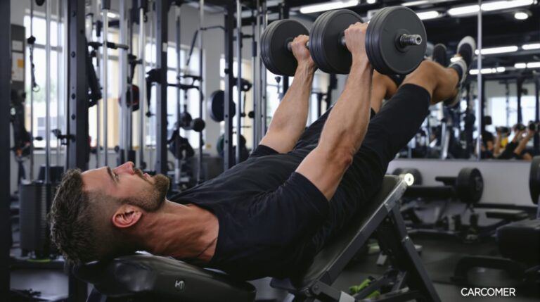 écartés incline haltere