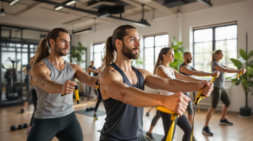 exercice elastique fitness