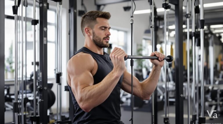 exercice arrière épaule poulie