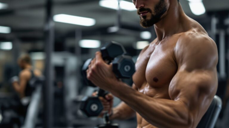 exercice halteres pecs