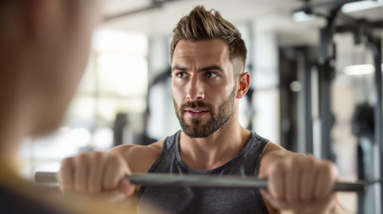 homme pas musclé