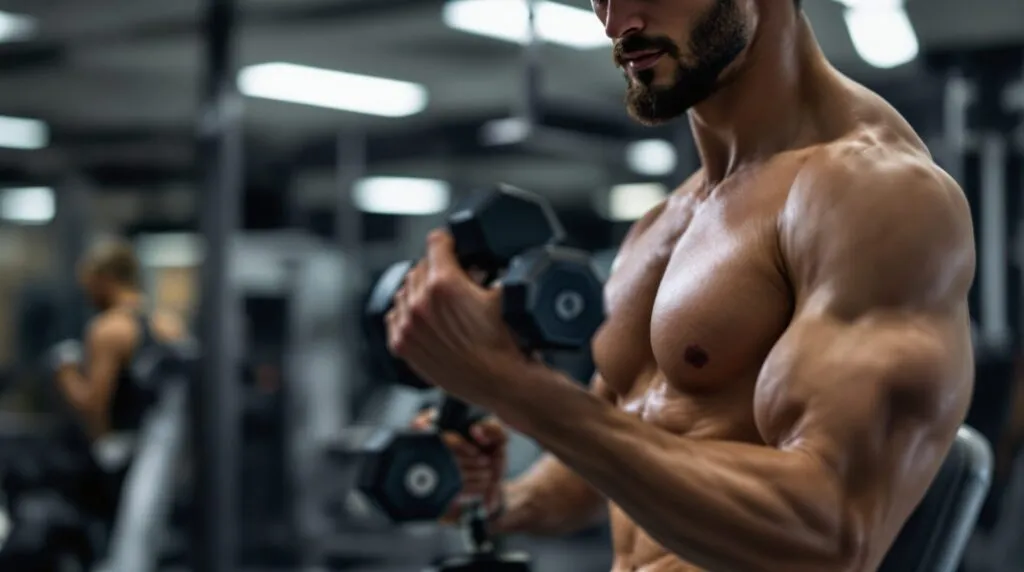 exercice halteres pecs
