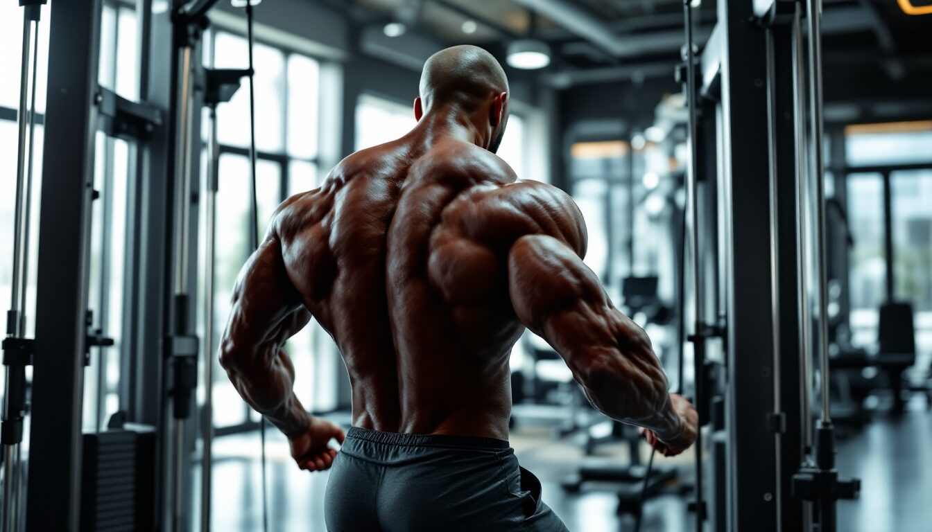 exercice arrière épaule poulie