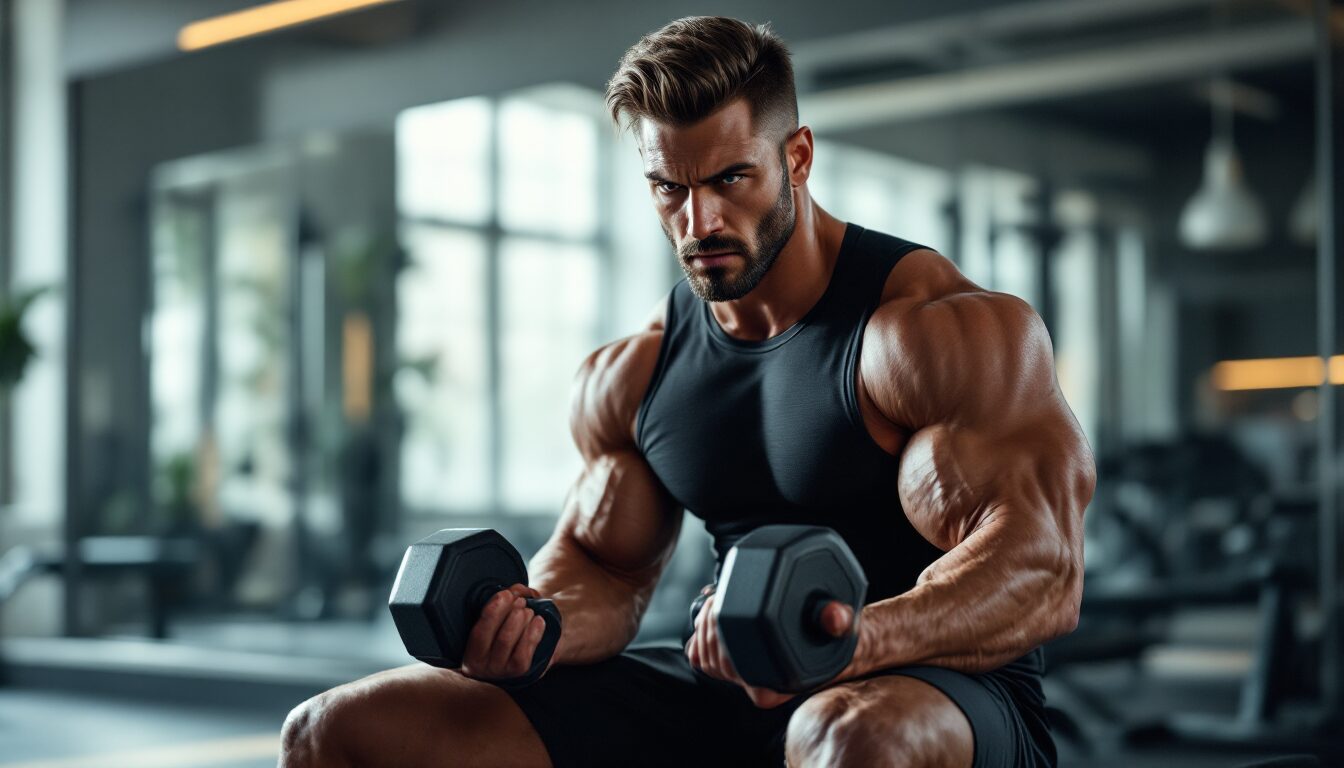 exercice halteres pecs