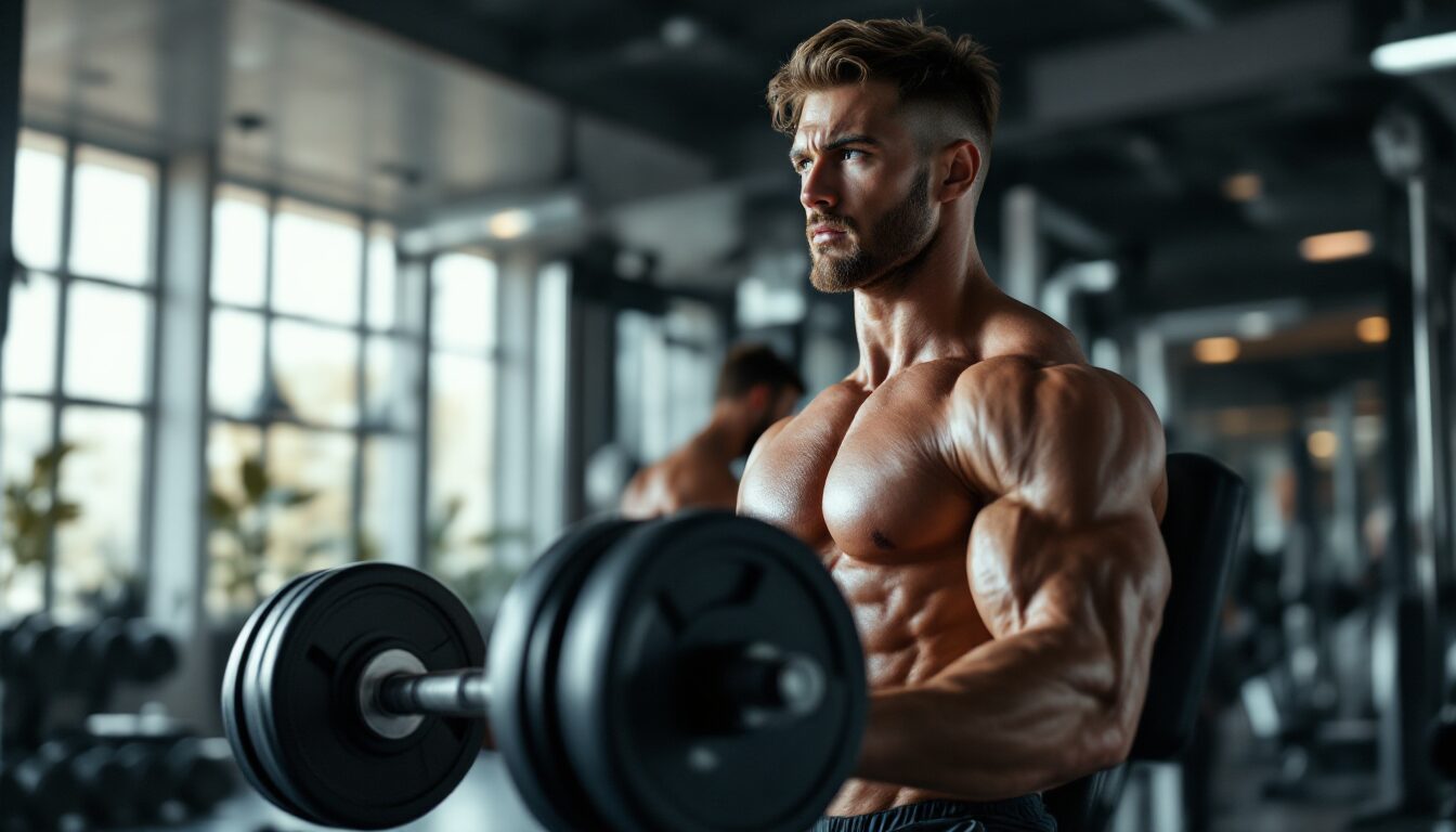 écartés incline haltere