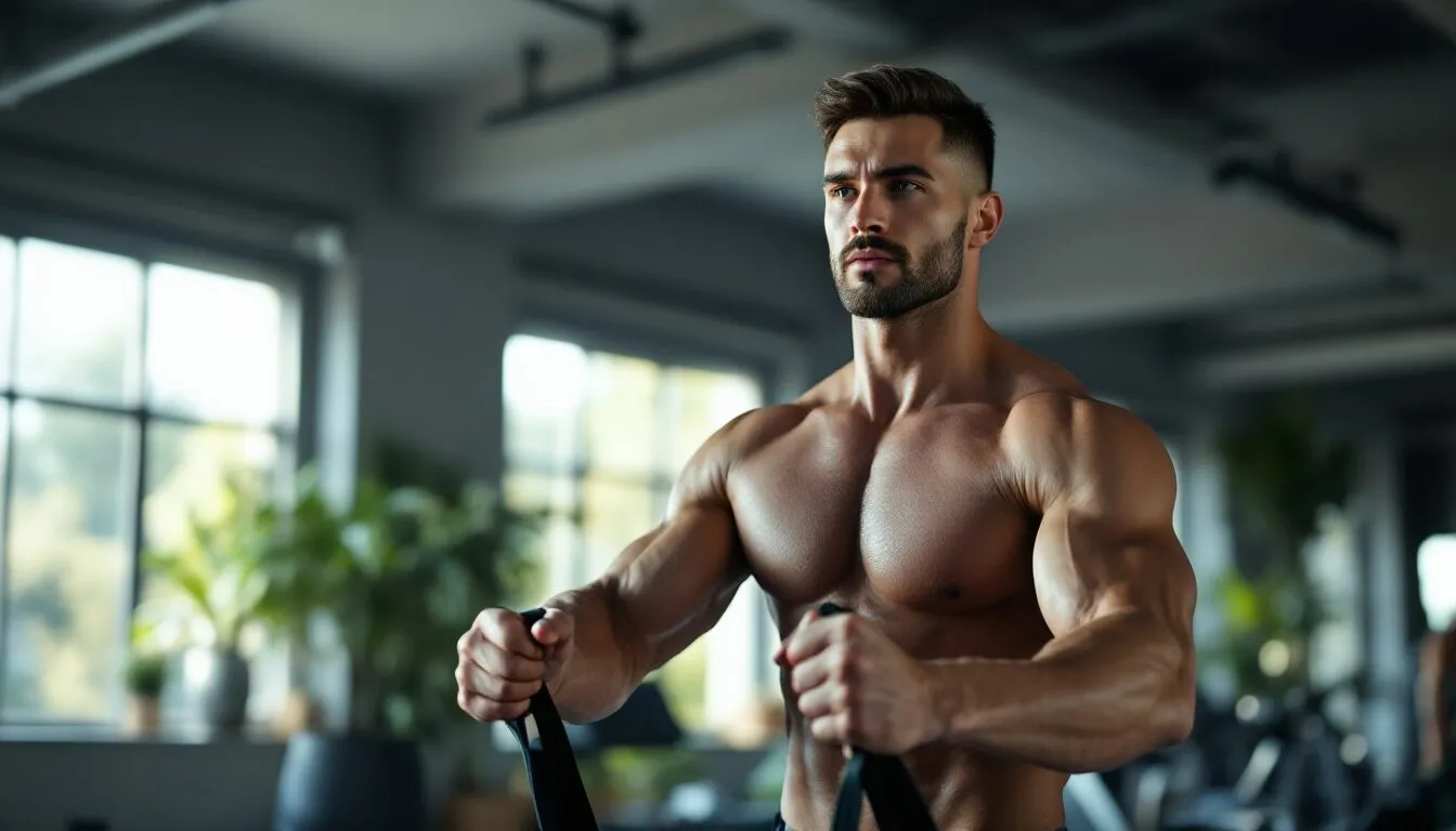 homme pas musclé