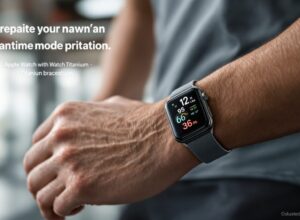 bracelet titane apple watch