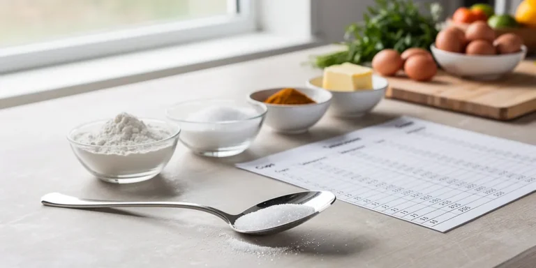 gramme dans une cuillère à soupe