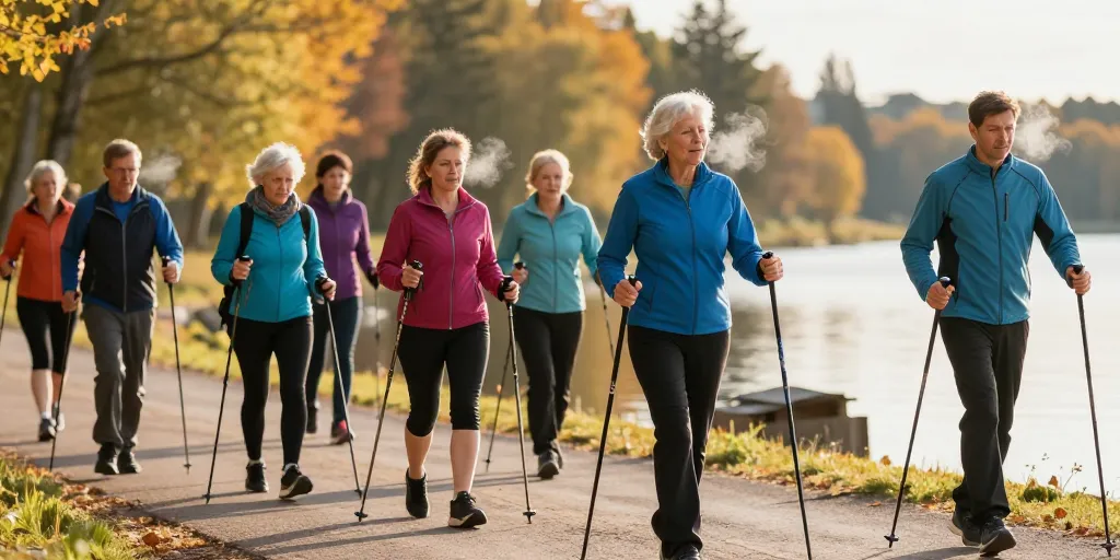 Découvrir la marche nordique avec un coach expérimenté