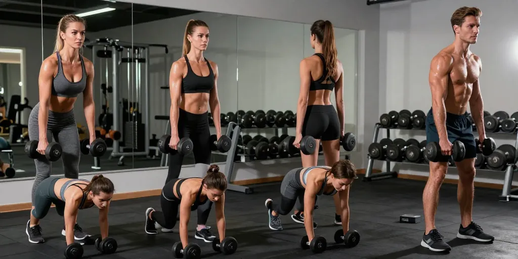 musculation dorsaux haltères