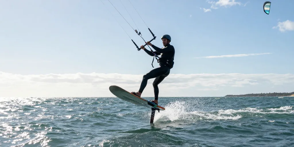 Sensations de glisse entre kitefoil et kitesurf classique
