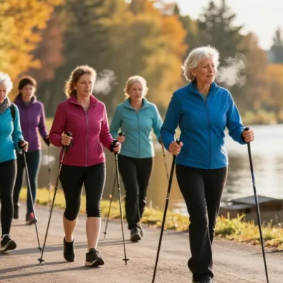 Découvrir la marche nordique avec un coach expérimenté