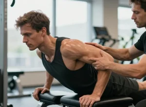 exercice dos poulie basse