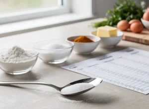 gramme dans une cuillère à soupe