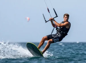 kitesurf saut