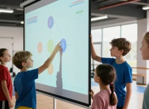 Le projecteur interactif, un nouvel outil pour l'éducation sportive ?